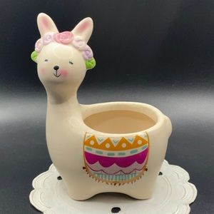 Cute Alpaca/Llama  succulent pot.